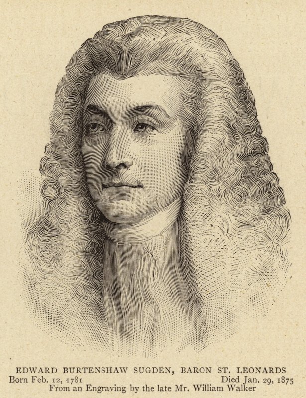 Edward Burtenshaw Sugden, Baron St Leonards by English School