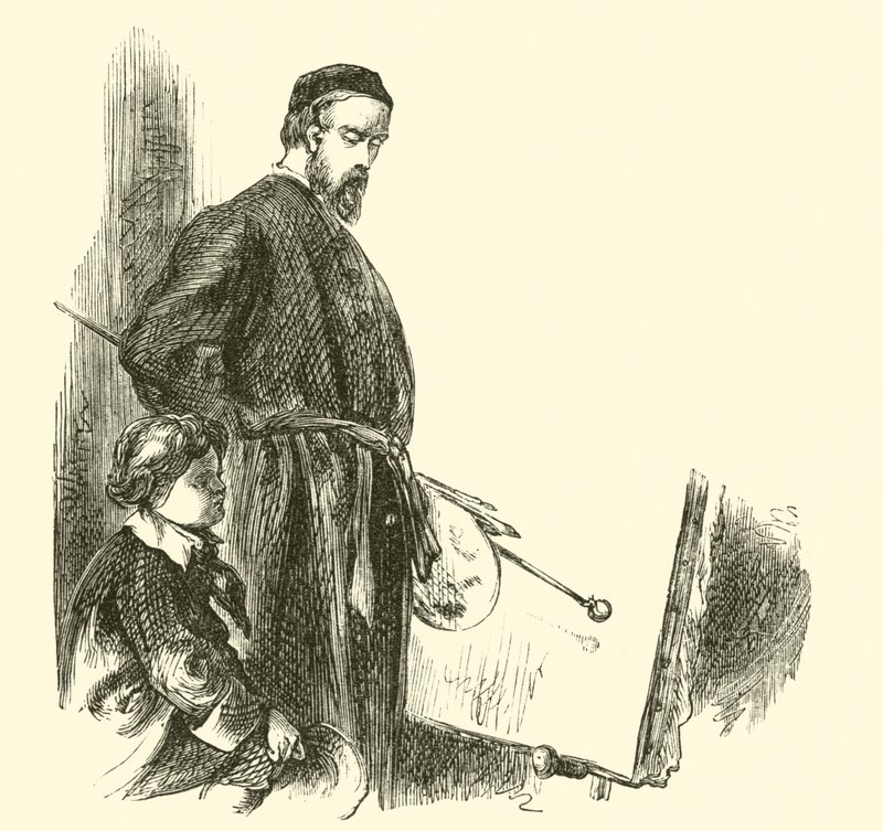 Goethe, the boy, in the painter