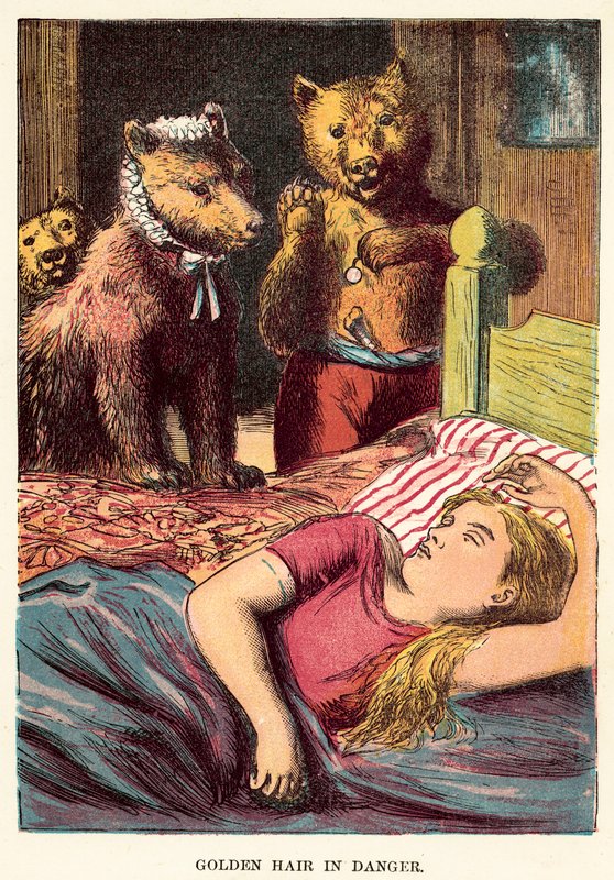 Golden hair in danger by English School