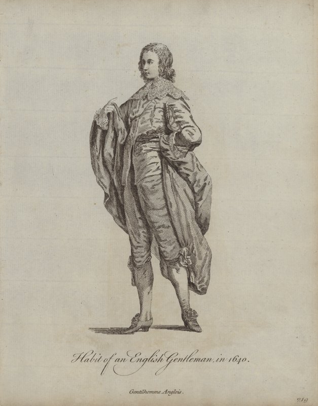 Habit of an English Gentleman in 1640 by English School