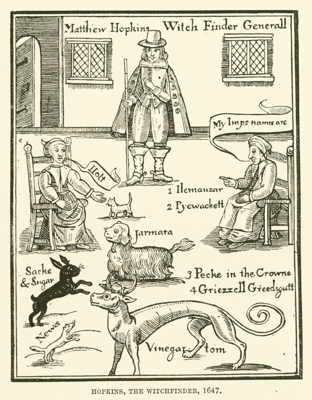 Hopkins, the witchfinder, 1647 by English School