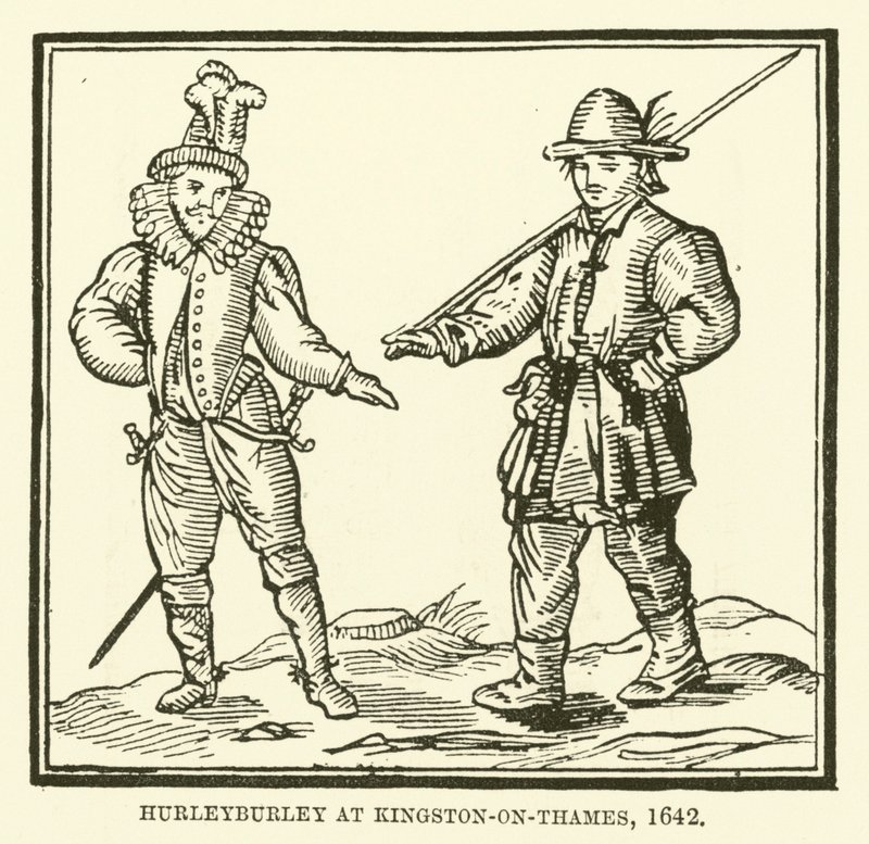 Hurleyburley at Kingston-on-Thames, 1642 by English School