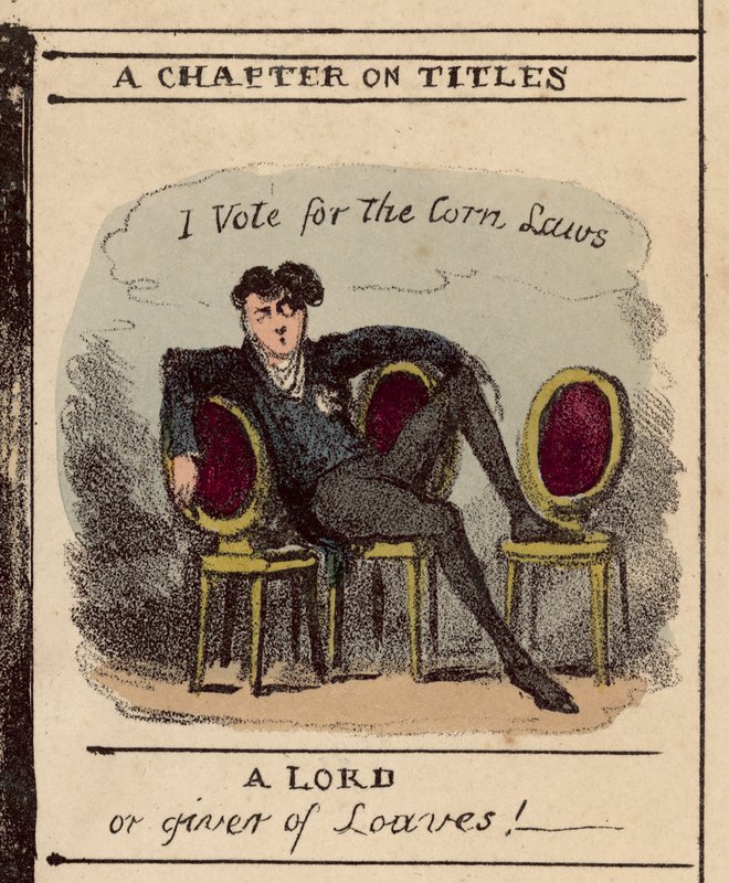 I Vote for the Corn Laws by English School