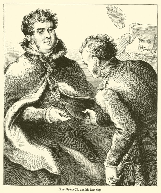 King George IV and his Lost Cap by English School