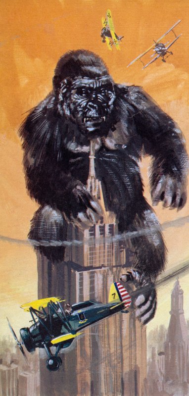 King Kong: The Gigantic Ape Played by a Small Doll by English School