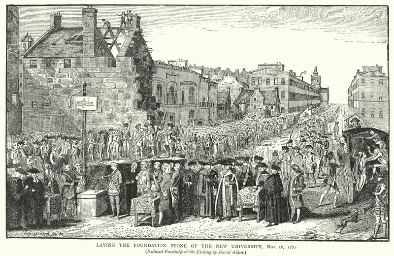 Laying the Foundation Stone of the New University, 16 November 1789 by English School