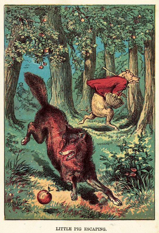 Little Pig Escaping by English School