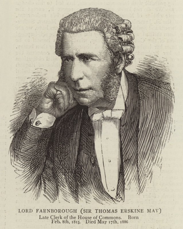 Lord Farnborough, Sir Thomas Erskine May by English School