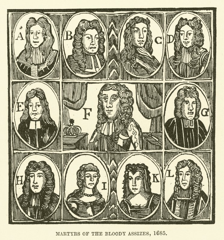 Martyrs of the Bloody Assizes, 1685 by English School