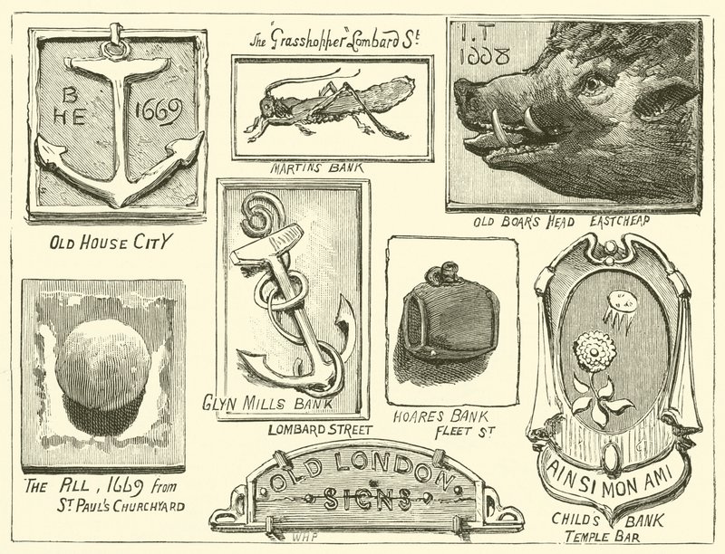 Old London Signs by English School