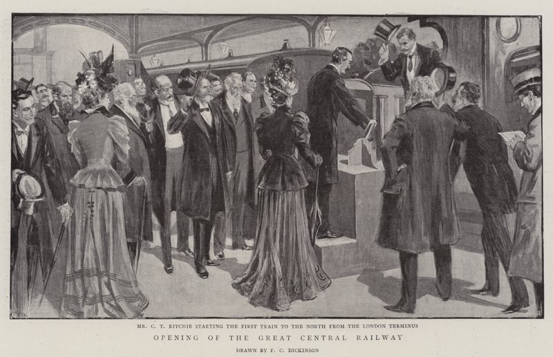 Opening of the Great Central Railway by English School