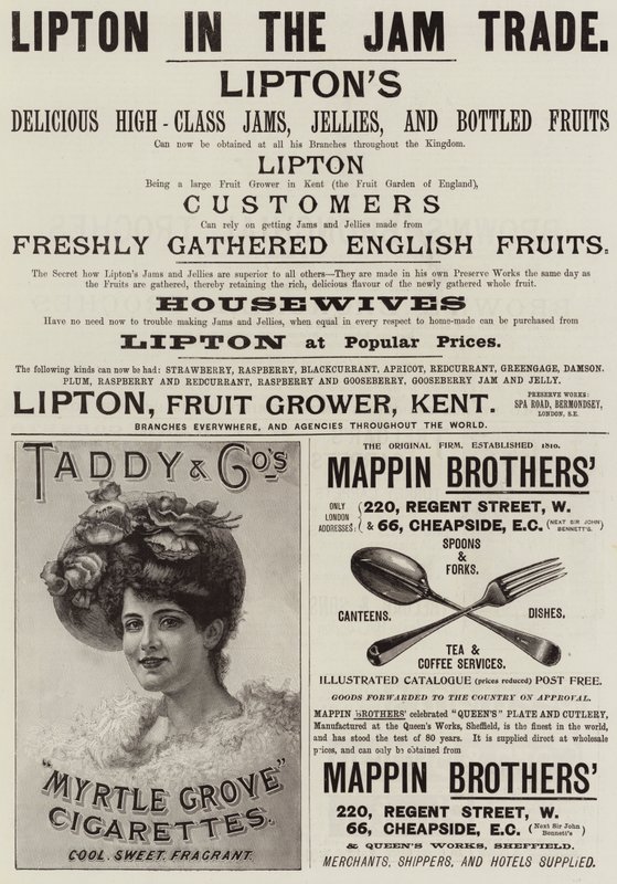 Page of Advertisements by English School