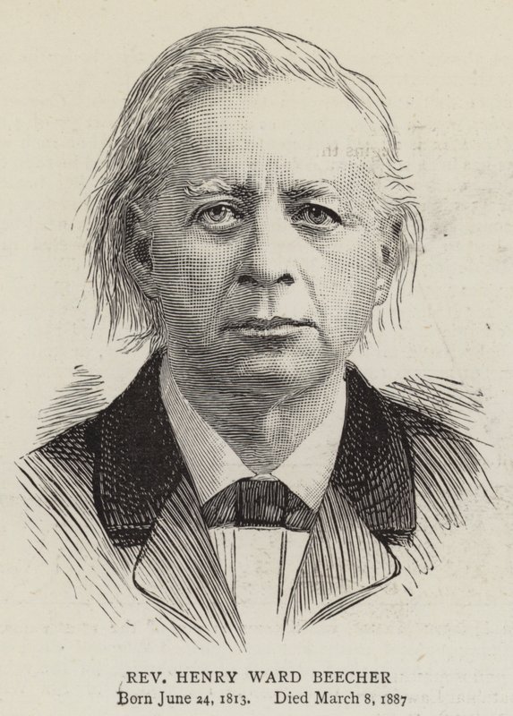 Reverend Henry Ward Beecher by English School
