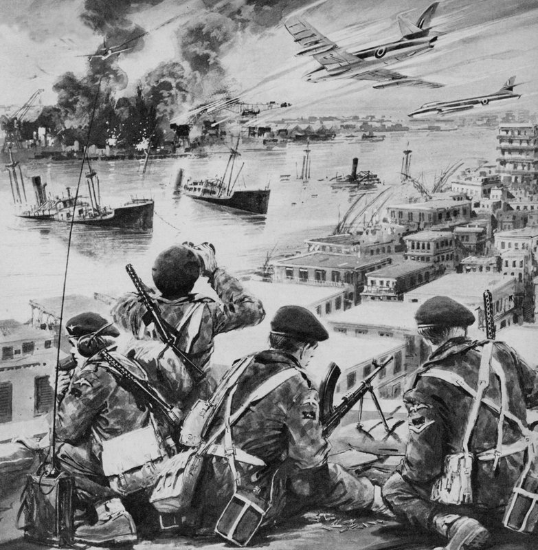 Suez Crisis, 1956 by English School