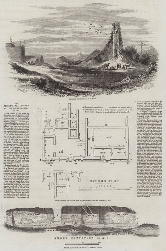 The Ancient and Ruined City of Brahmunabad, in Sind by English School