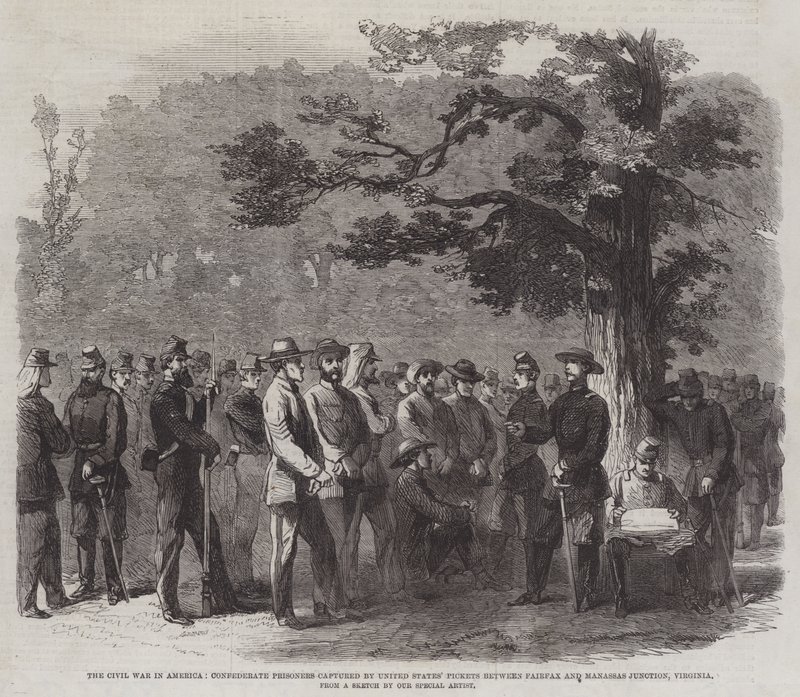 The Civil War in America, Confederate Prisoners captured by United States