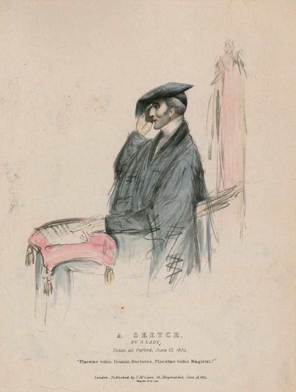 The Duke of Wellington, a Sketch by a Lady, Taken at Oxford 13 June 1834 by English School