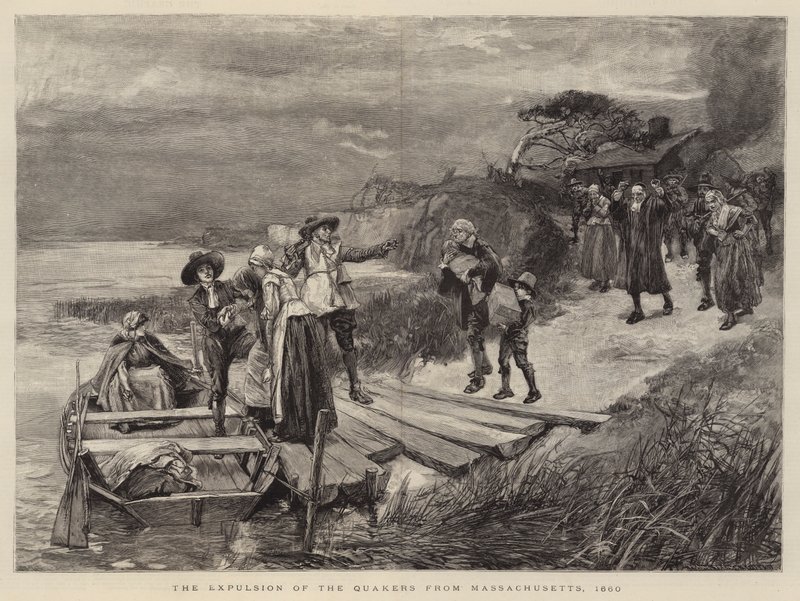 The Expulsion of the Quakers from Massachusetts, 1660 by English School