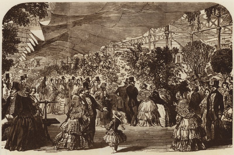 The Horticultural Exhibition, East Nave, 1855 by English School
