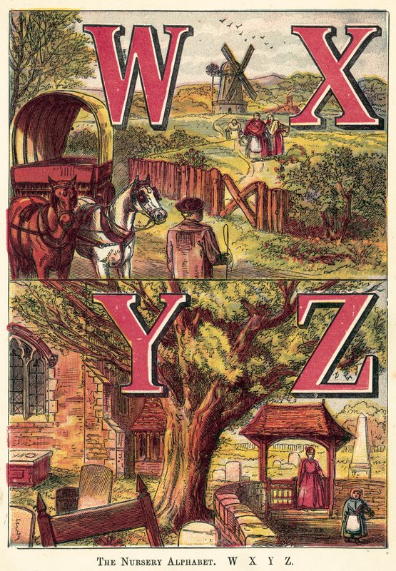 The Nursery Alphabet, W, X, Y, Z by English School