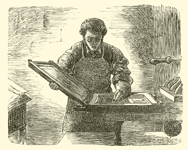 The Reverend William Davy as his own printer by English School