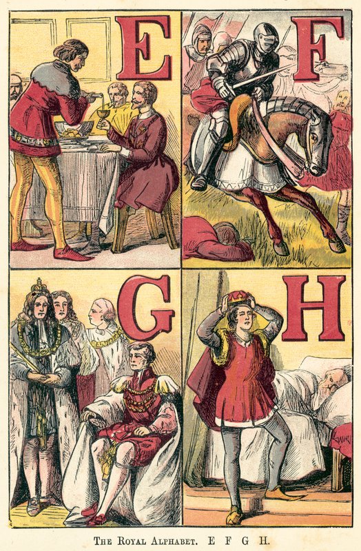 The Royal Alphabet, E, F, G, H by English School