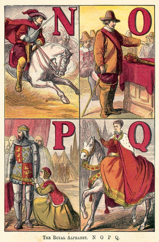 The Royal Alphabet, N, O, P, Q by English School