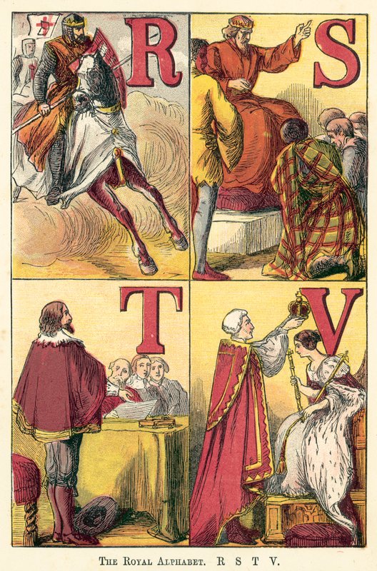The Royal Alphabet, R, S, T, V by English School