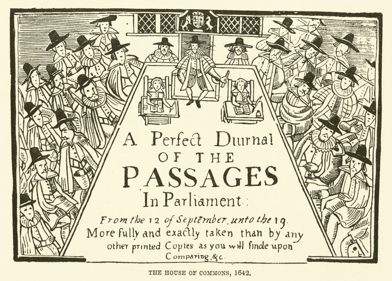 The house of commons, 1642 by English School