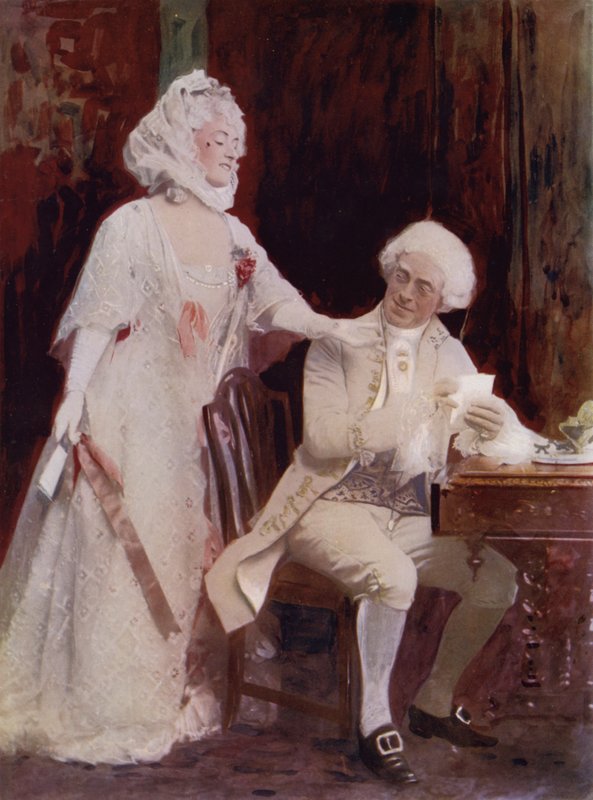 Miss Winifred Emery and Mr. Cyril Maude in The School for Scandal by English Photographer