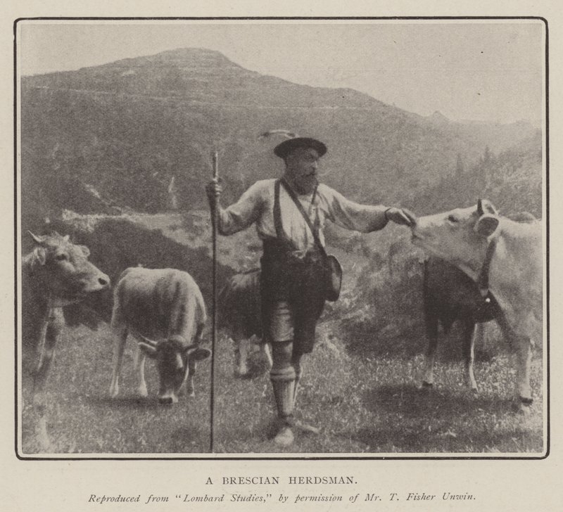 A Brescian Herdsman by English Photographer