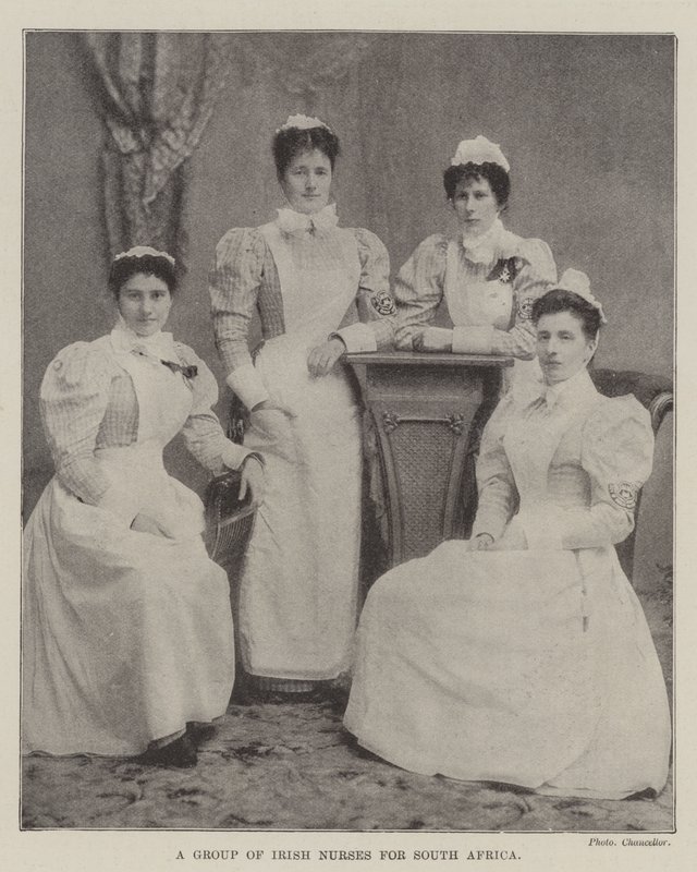 A Group of Irish Nurses for South Africa by English Photographer