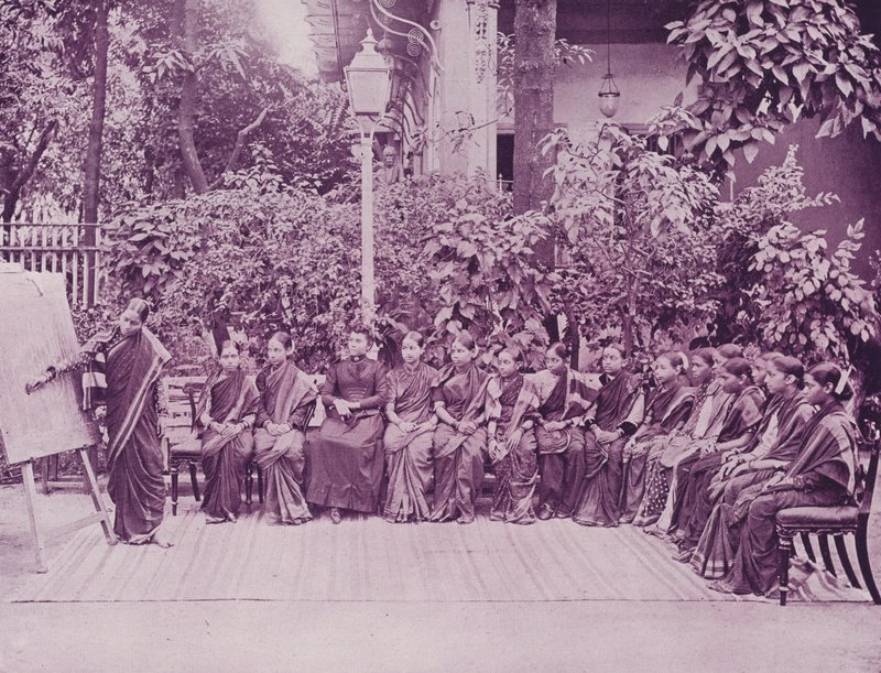 A Hindu Girls School by English Photographer