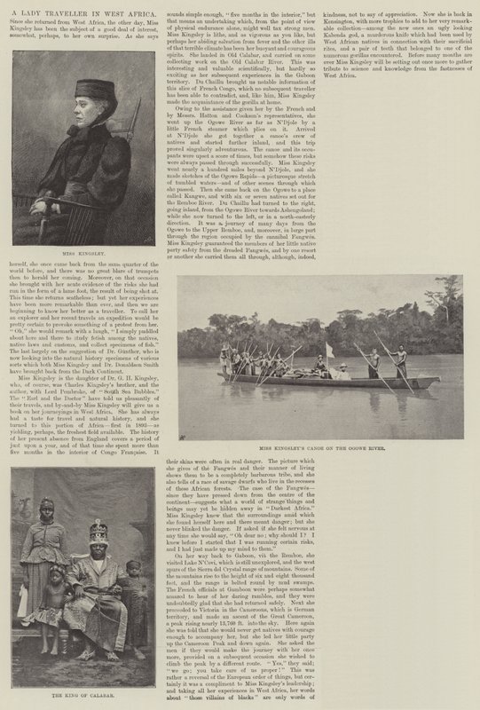 A Lady Traveller in West Africa by English Photographer