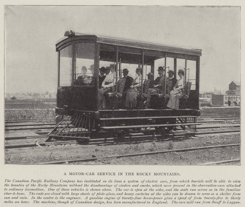 A Motor-Car Service in the Rocky Mountains by English Photographer