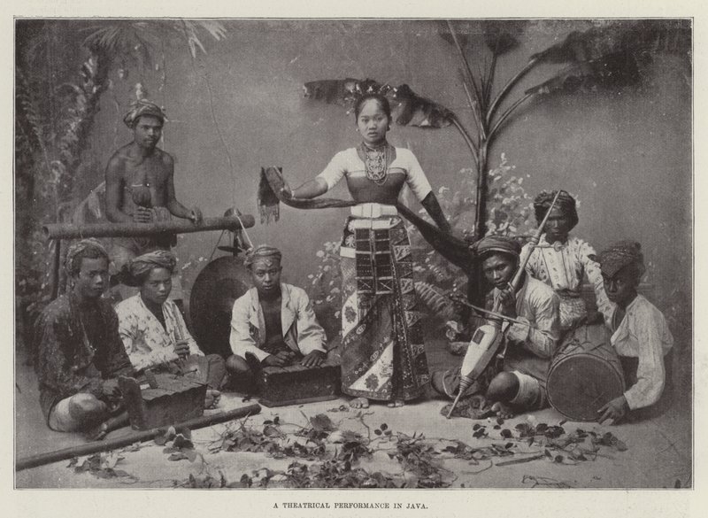 A Theatrical Performance in Java by English Photographer
