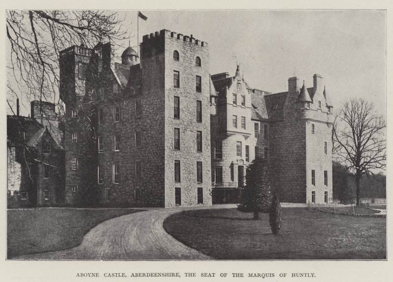 Aboyne Castle, Aberdeenshire, the Seat of the Marquis of Huntly by English Photographer