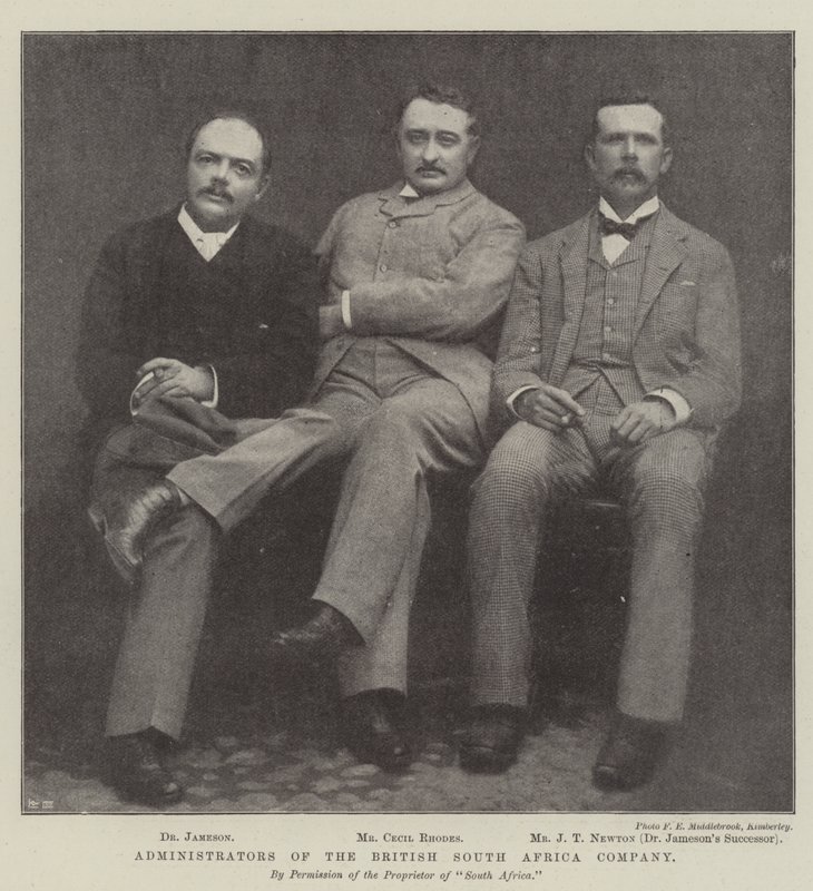 Administrators of the British South Africa Company by English Photographer