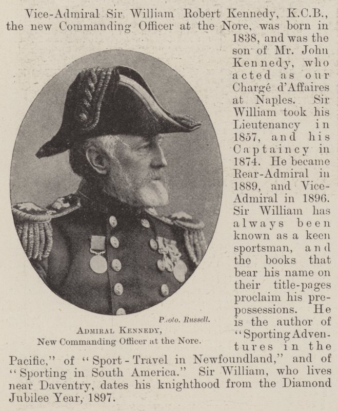 Admiral Kennedy, New Commanding Officer at the Nore by English Photographer