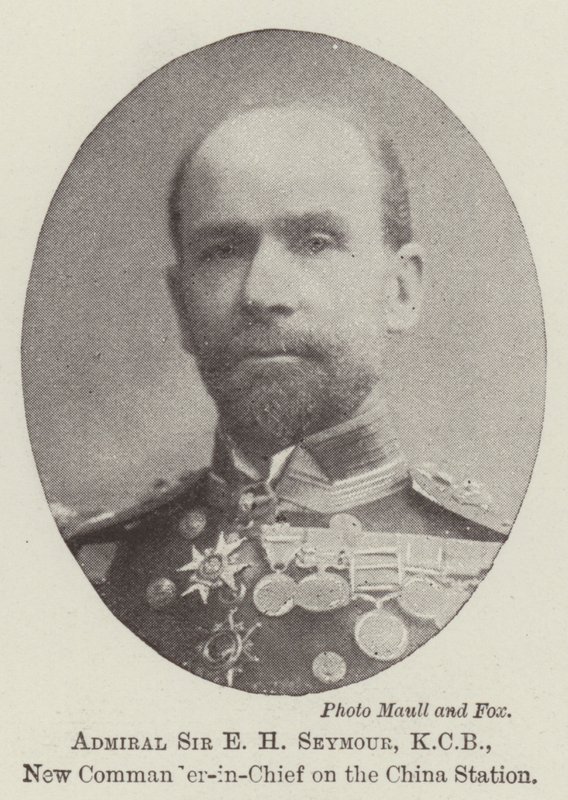 Admiral Sir E H Seymour, KCB, New Commander-in-Chief on the China Station by English Photographer