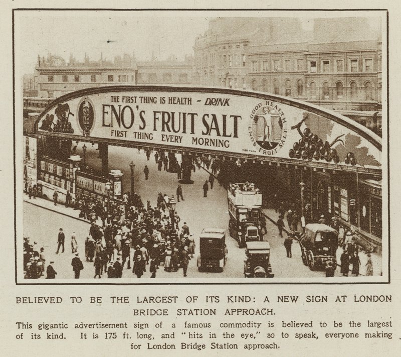 Advertisement for Enos Fruit Salt by English Photographer