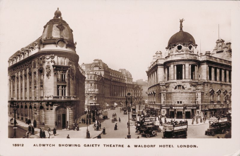 Aldwych, London, Gaiety Theatre, Waldorf Hotel by English Photographer