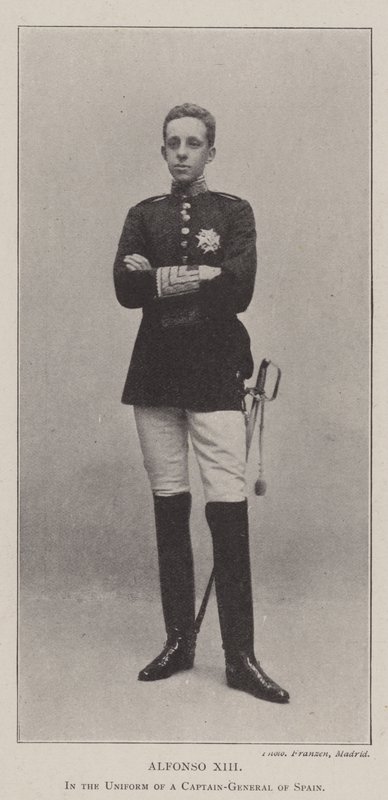 Alfonso XIII, in the Uniform of a Captain-General of Spain by English Photographer