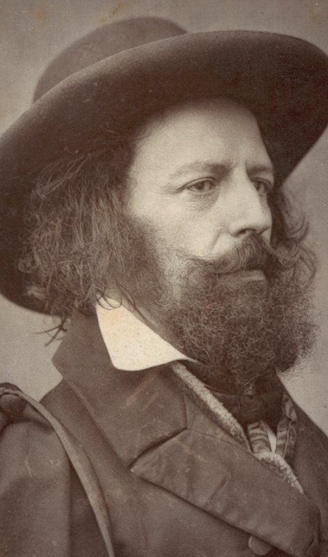 Alfred Lord Tennyson, Poet, Portrait by English Photographer