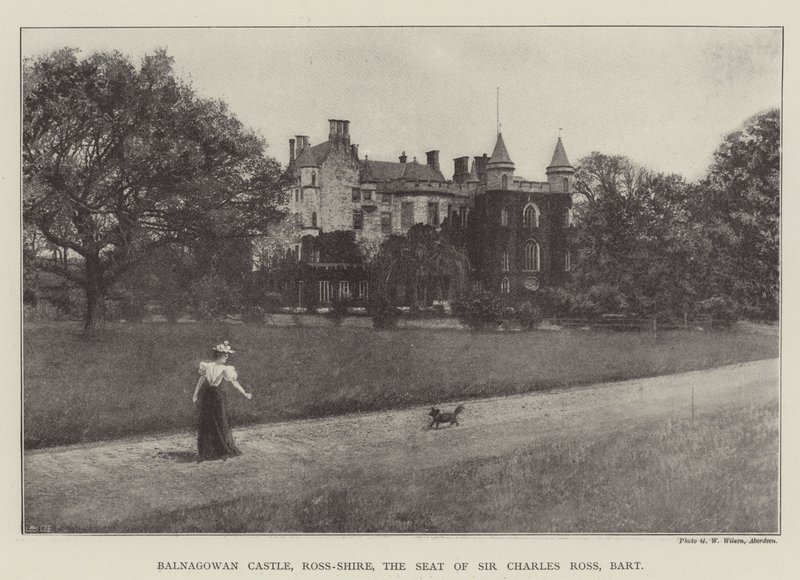 Balnagowan Castle, Ross-Shire, the Seat of Sir Charles Ross, Baronet by English Photographer