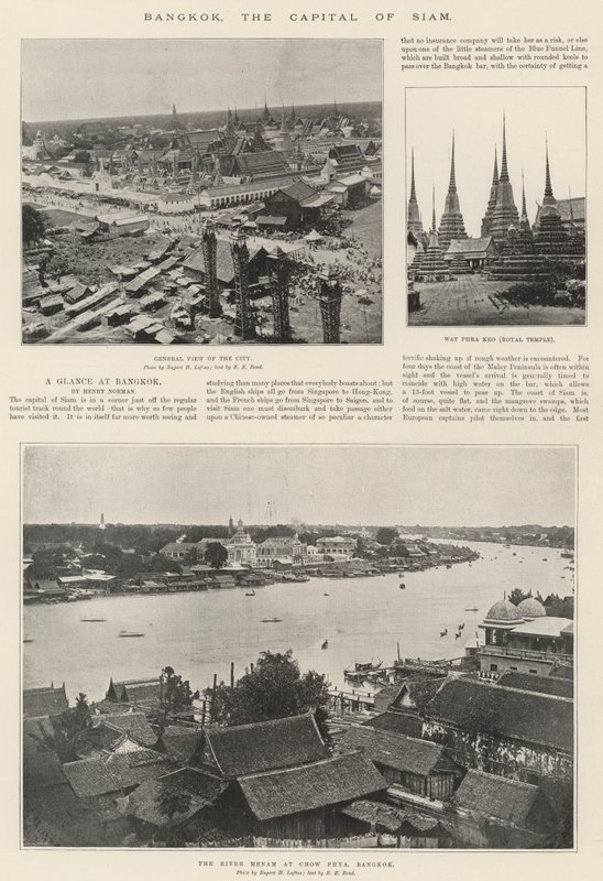 Bangkok, the Capital of Siam by English Photographer