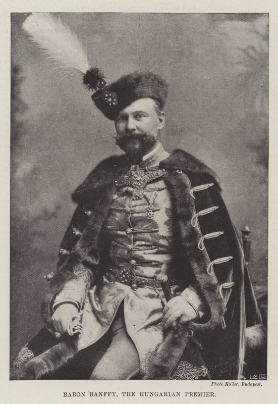 Baron Banffy, the Hungarian Premier by English Photographer