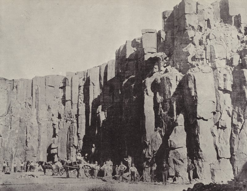 Basaltic Columns, Kiama Quarries, New South Wales by English Photographer