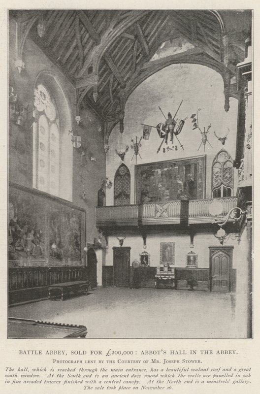 Battle Abbey, sold for £200,000, Abbot