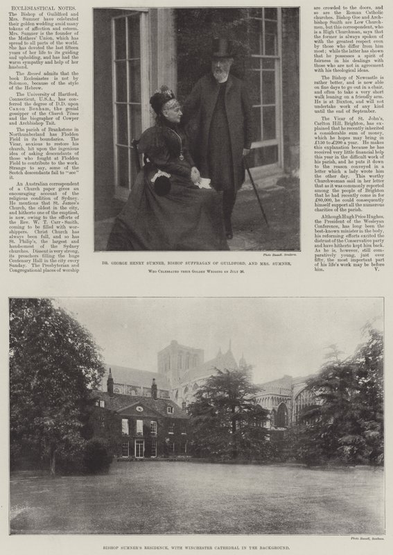 Bishop Sumner at Home by English Photographer